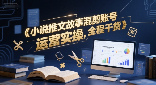 小说推文故事混剪账号运营实操，全程干货 - 网创副业项目网-网创副业项目网