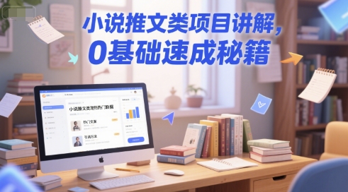 小说推文类项目讲解，0 基础速成秘籍 - 网创副业项目网-网创副业项目网
