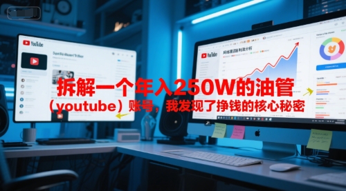 付费文章：拆解一个年入250W的油管（youtube）账号，我发现了挣钱的核心秘密 - 网创副业项目网-网创副业项目网