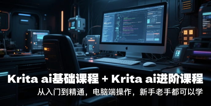 krita ai基础课程+Krita ai进阶课程，从入门到精通，电脑端操作，新手老手都可以学 - 网创副业项目网-网创副业项目网