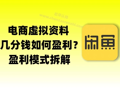 揭秘虚拟电商1分钱资料与卡券是如何获得收益的(详细拆解) - 网创副业项目网-网创副业项目网