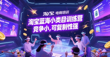 淘宝蓝海小类目训练营， 竞争小，可复制性强 - 网创副业项目网-网创副业项目网