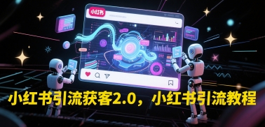小红书引流获客2.0，小红书引流教程 - 网创副业项目网-网创副业项目网