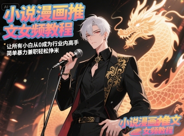 小说漫画推文女频教程，让所有小白从0成为行业内高手，简单暴力兼职轻松挣米 - 网创副业项目网-网创副业项目网