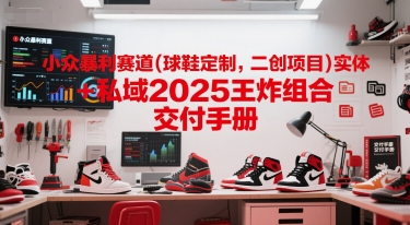 小众暴利赛道(球鞋定制，二创项目)实体+私域2025王炸组合  交付手册 - 网创副业项目网-网创副业项目网