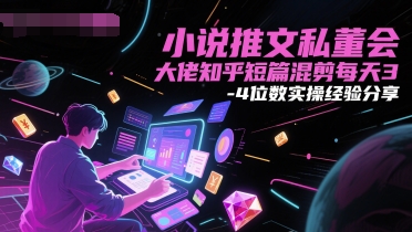 小说推文私董会大佬知乎短篇混剪每天3-4位数实操经验分享 - 网创副业项目网-网创副业项目网