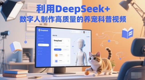 利用DeepSeek+数字人制作高质量的养宠科普视频 - 网创副业项目网-网创副业项目网