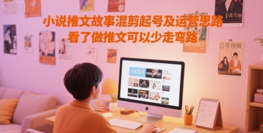 小说推文故事混剪起号及运营思路，看了做推文可以少走弯路 - 网创副业项目网-网创副业项目网
