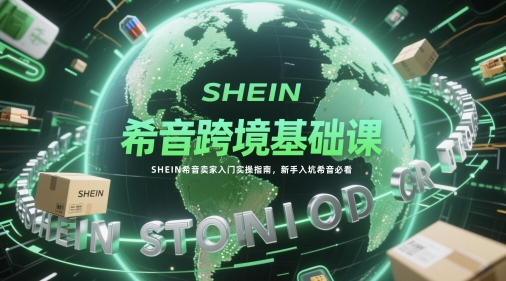 希音跨境基础课，SHEIN希音卖家入门实操指南，新手入坑希音必看 - 网创副业项目网-网创副业项目网