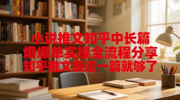 小说推文知乎中长篇爆单实操全流程分享，知乎推文看这一篇就够了 - 网创副业项目网-网创副业项目网