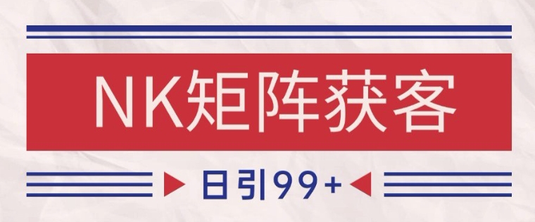 小红书某音NK赛道引流获客 自热矩阵日引200+【揭秘】 - 网创副业项目网-网创副业项目网