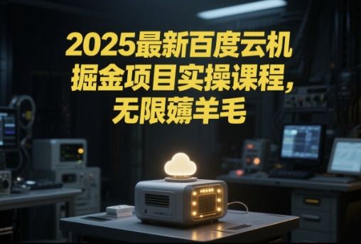 2025最新百度云机掘金项目实操课程单窗口保底5-10元月收益单窗口150+【揭秘】 - 网创副业项目网-网创副业项目网